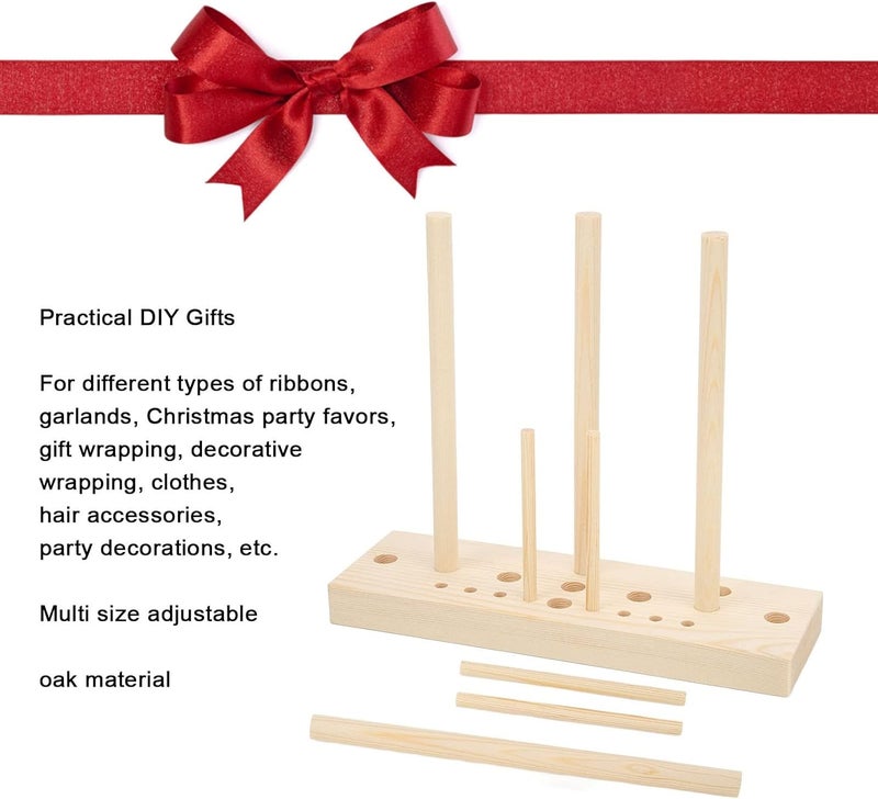 Moofey Bow Maker Tool, Bow Making Kit for Ribbon for Wreaths, Wreath Making Supplies with Wooden Board Sticks for Making Bows Crafts Party Decorations - Image 5